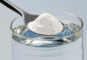 Spoon of baking soda